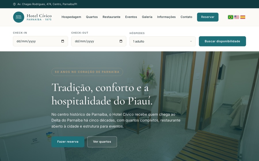 Site Hotel Cívico